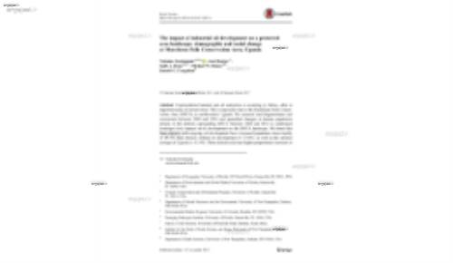 The impact of industrial oil development on a protected area landscape: demographic and social change at Murchison Falls Conservation Area, Uganda